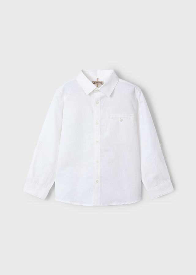 Mayoral Linen l/s shirt