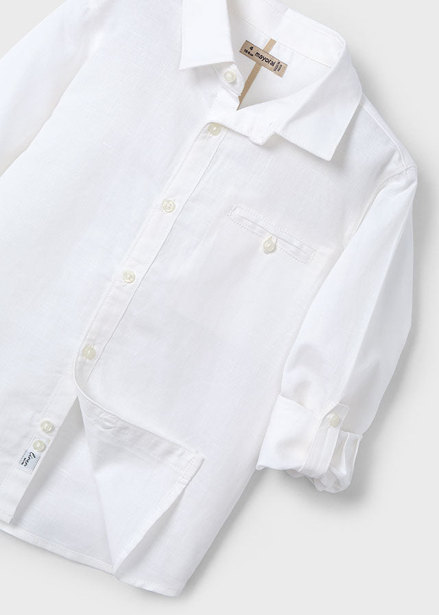 Mayoral Linen l/s shirt