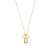Schelp, Parel & Jade Ketting - Goud