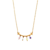 Edelsteen Hangertjes Ketting - Goud