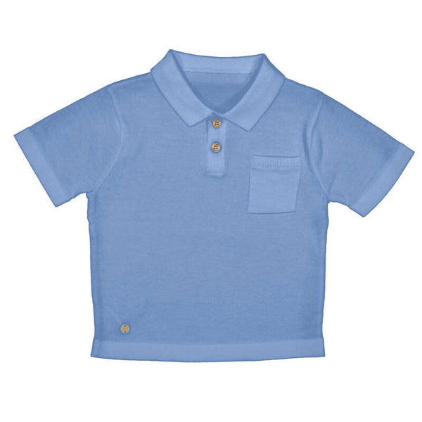 Jongens S/s polo                      van Mayoral in de kleur Capri      in maat 86.