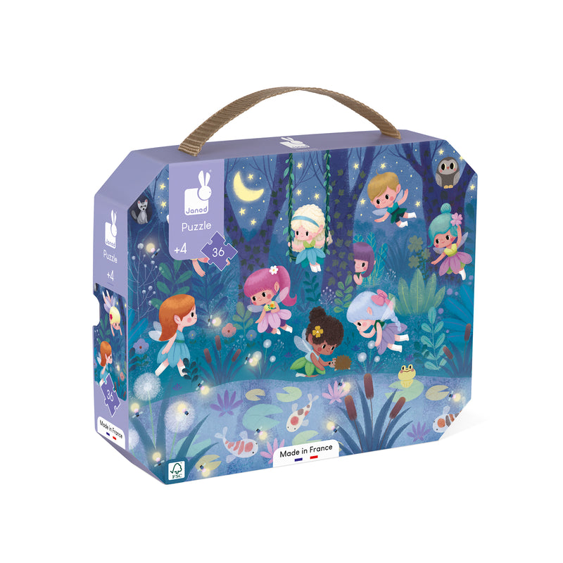 Janod Puzzel - Elfjes en Waterlelies