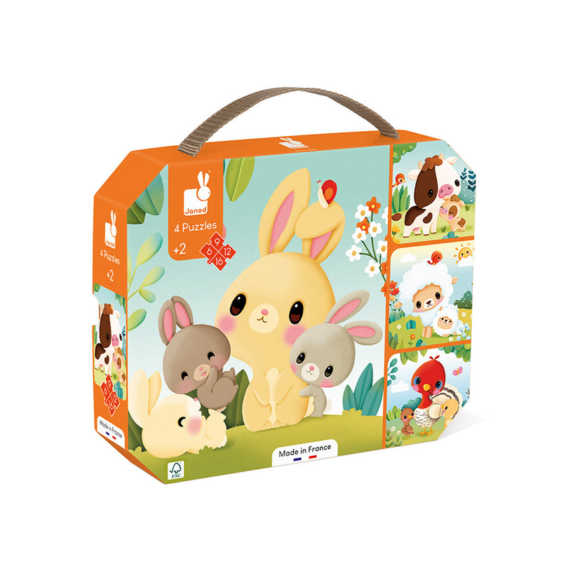 Janod Puzzel - 4 puzzels Boerderij