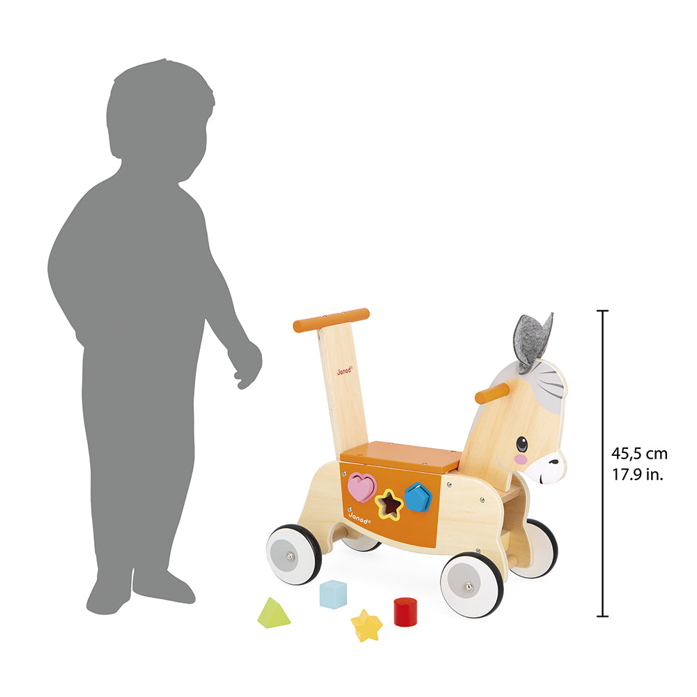 Janod Boerderij - Loopwagen Ezel