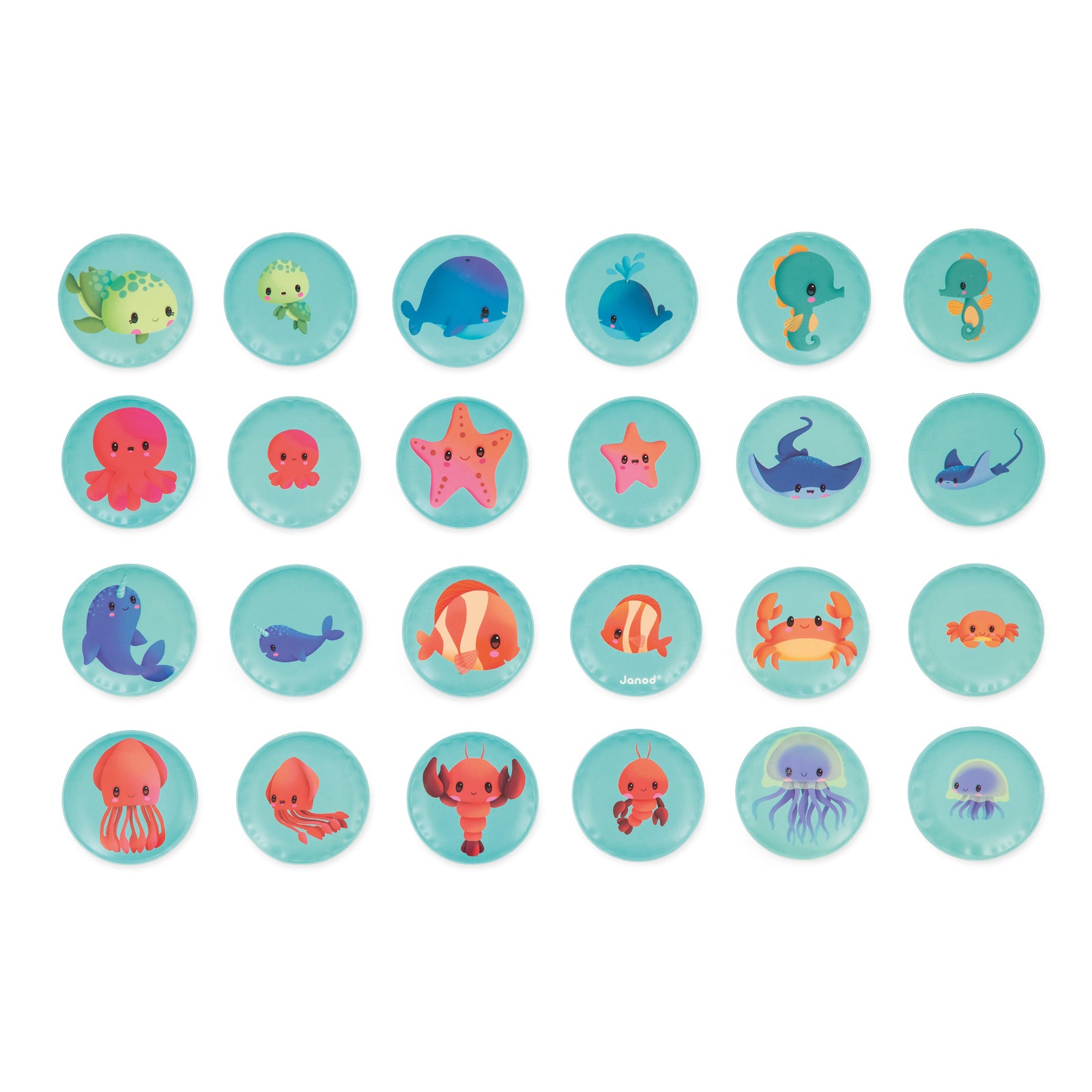 Janod Badspeelgoed - Memospel Baby Dieren