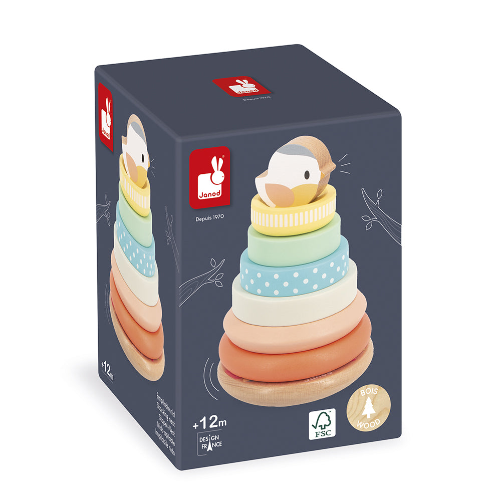 Janod Pure - Stapeltoren Vogeltje