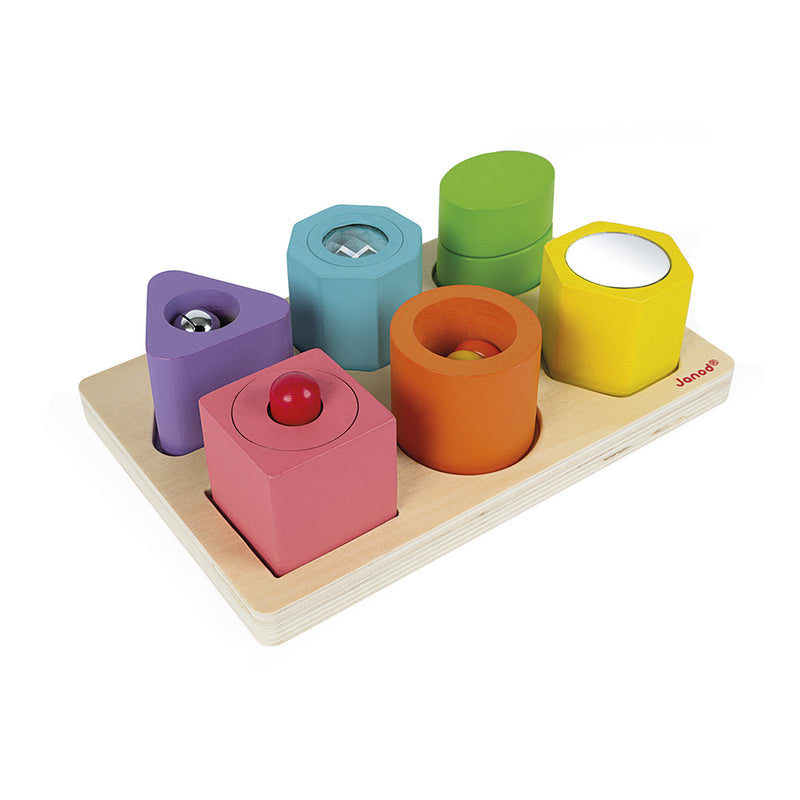 Janod I Wood - Vorm en geluid puzzel