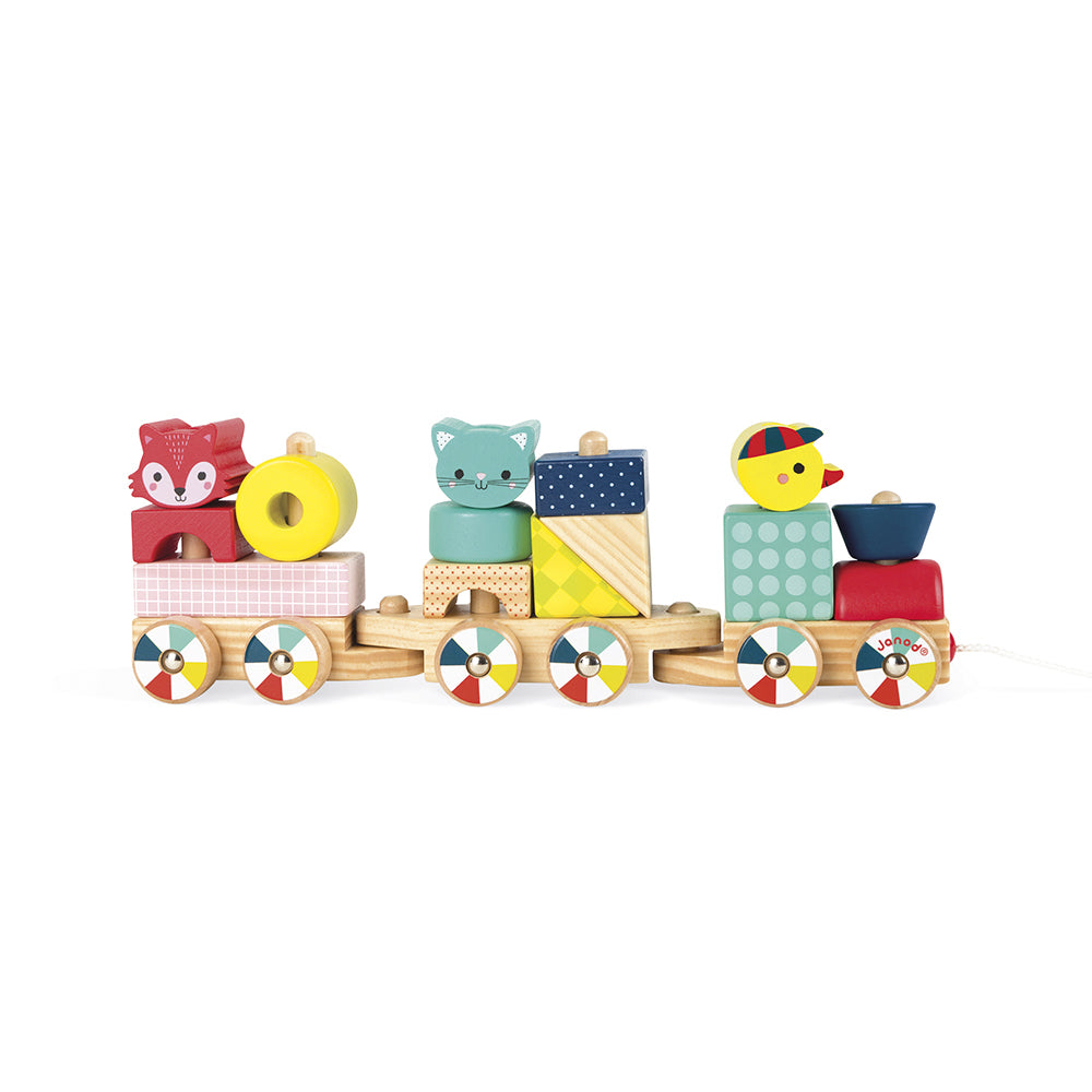 Janod Wooden train baby forest Toys