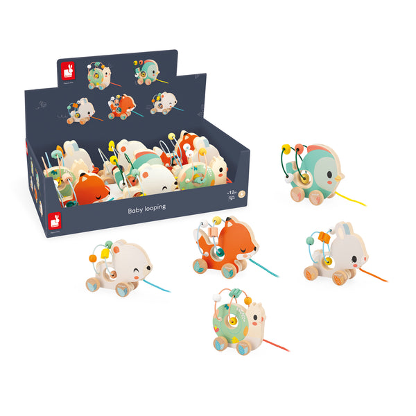 Janod Pure – Baby Looping Trekfiguurtjes Dieren