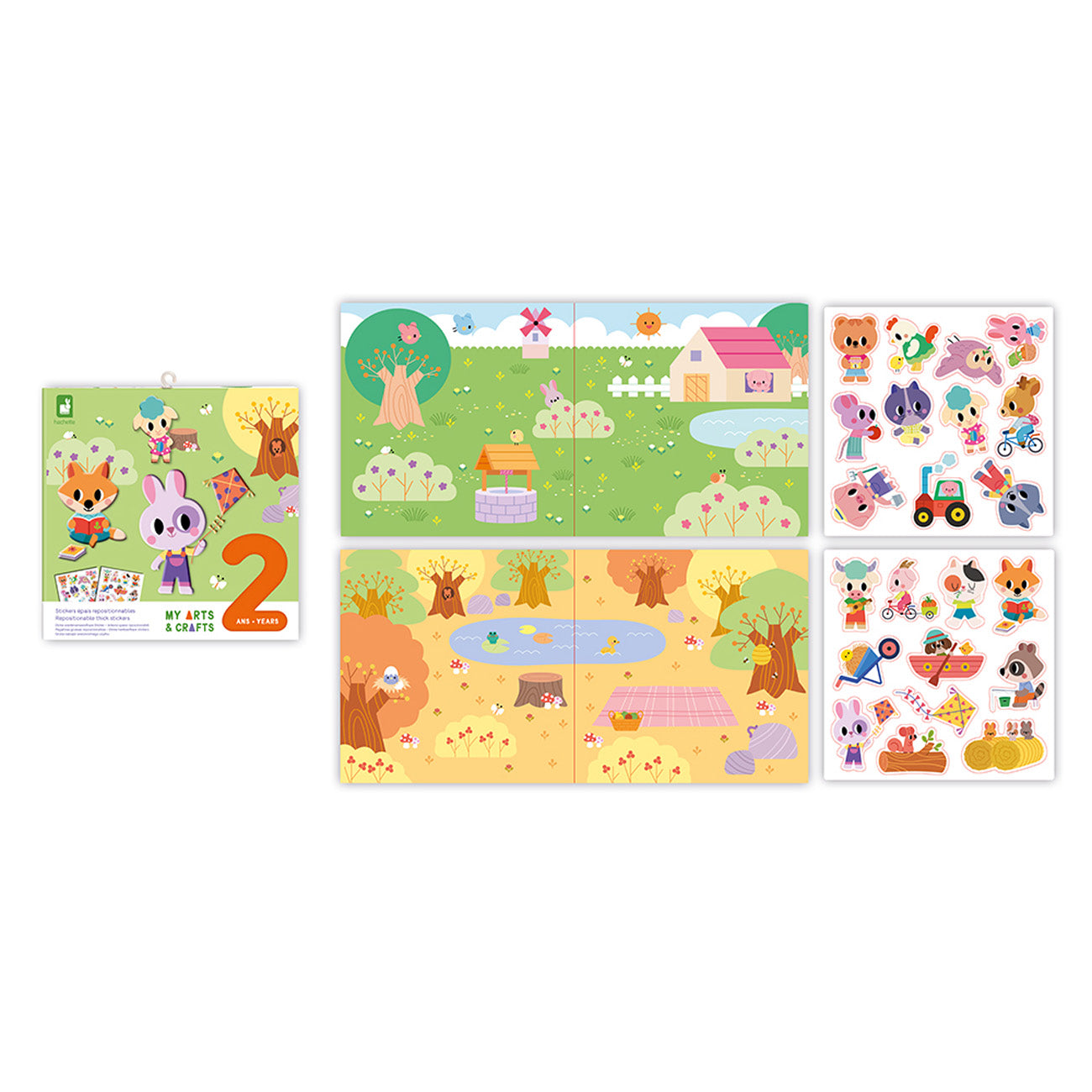 Janod Atelier - Dikke herkleefbare stickers