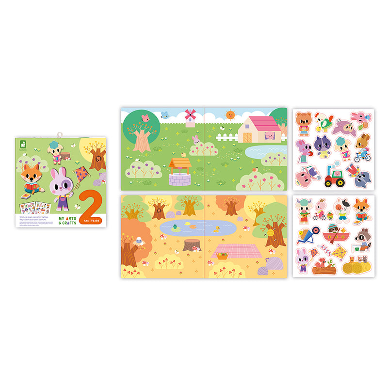 Janod Atelier - Dikke herkleefbare stickers