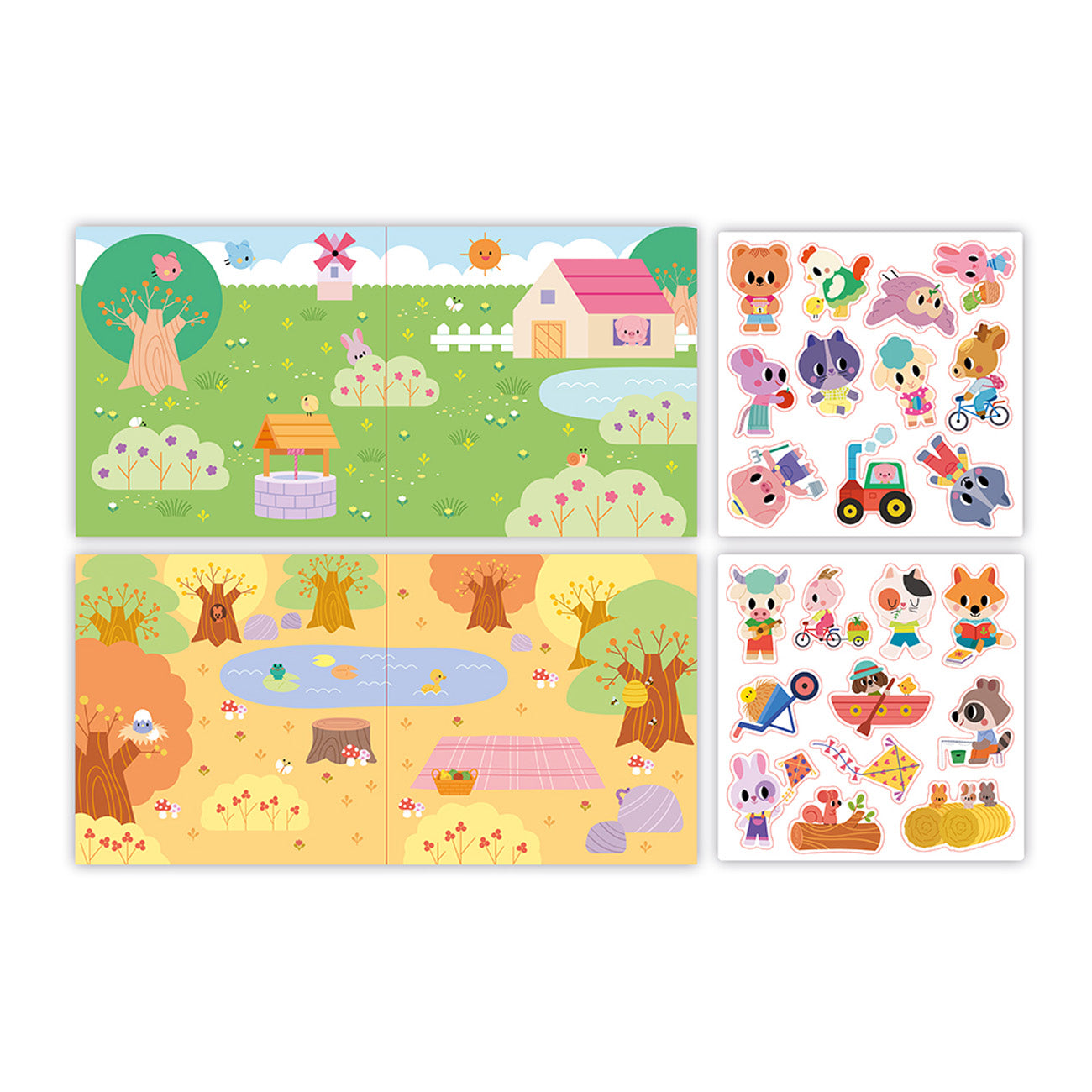 Janod Atelier - Dikke herkleefbare stickers