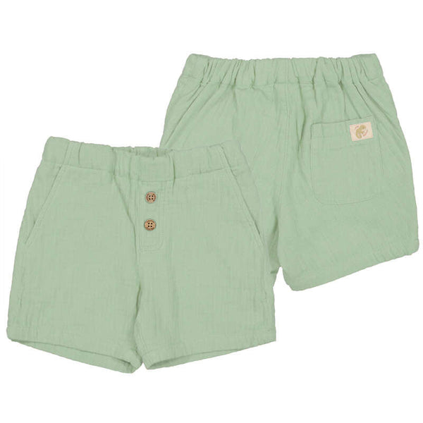 Jongens Wide leg shorts               van Mayoral in de kleur Matcha     in maat 86.