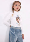 Mayoral Mockneck viscose shirt