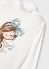 Mayoral Mockneck viscose shirt
