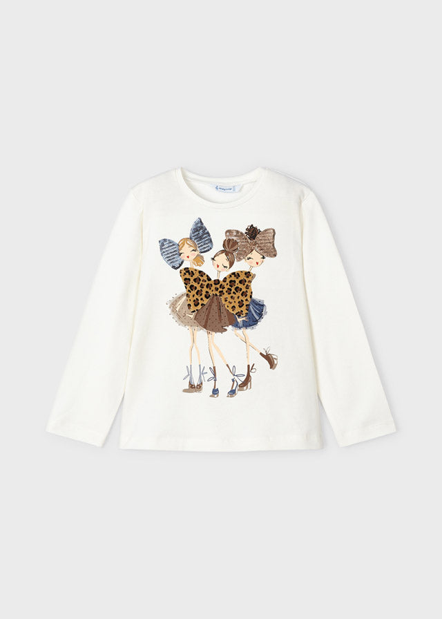 Mayoral L/s printed t-shirt