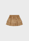 Mayoral Pleated suede skirt