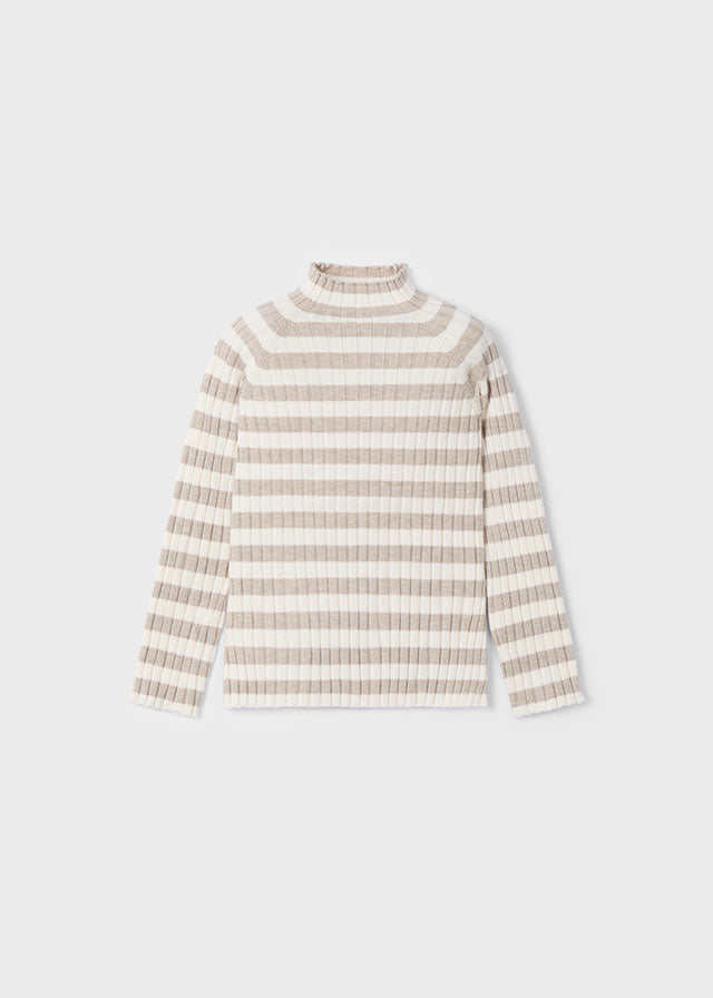 Mayoral Rib mockneck sweater