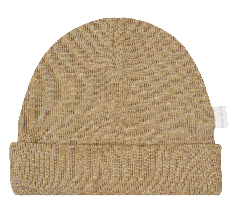 Unisexs U Hat  Rib Nevel van Noppies in de kleur Light Green Melange in maat 3M-6M.