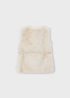 Mayoral Fur vest with belt