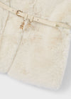 Mayoral Fur vest with belt