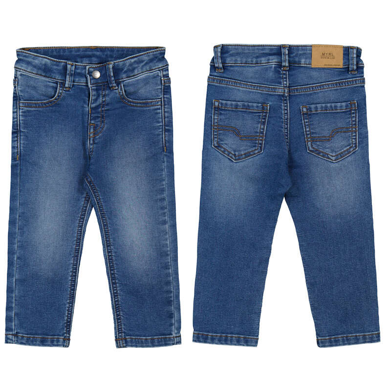 Jongens Denim pants                   van Mayoral in de kleur Medium     in maat 86.