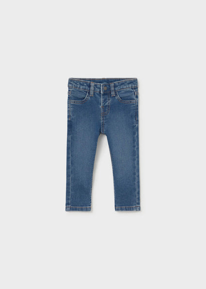 Jongens Denim pants                   van Mayoral in de kleur Medium     in maat 86.