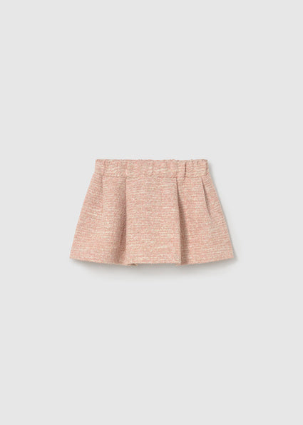 Mayoral Tweed-knit skirt set