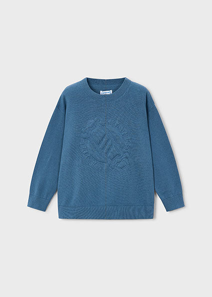 Jongens Quilted sweater               van Mayoral in de kleur Glacial    in maat 128.