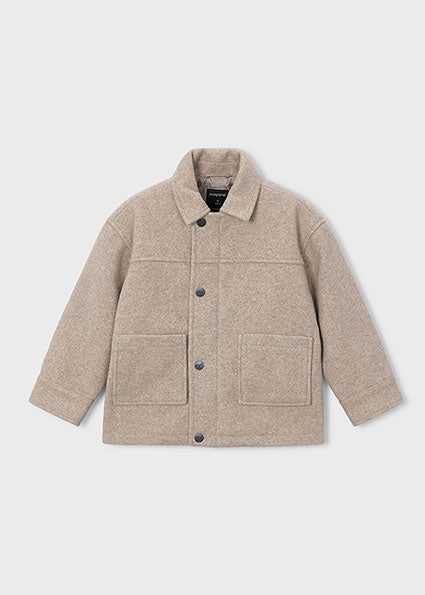 Jongens Mouflon jacket                van Mayoral in de kleur H. Mole    in maat 128.