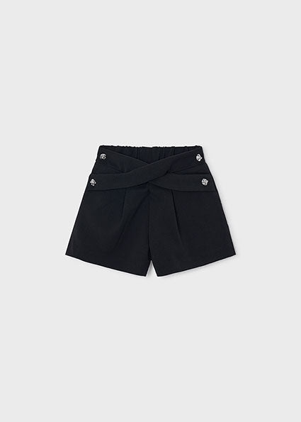 Meisjes Pleated skort                 van Mayoral in de kleur Black      in maat 128.