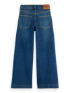 Meisjes THE WAVE WIDE LEG JEANS  van Scotch & Soda in de kleur CLASSIC BLUE in maat 176.