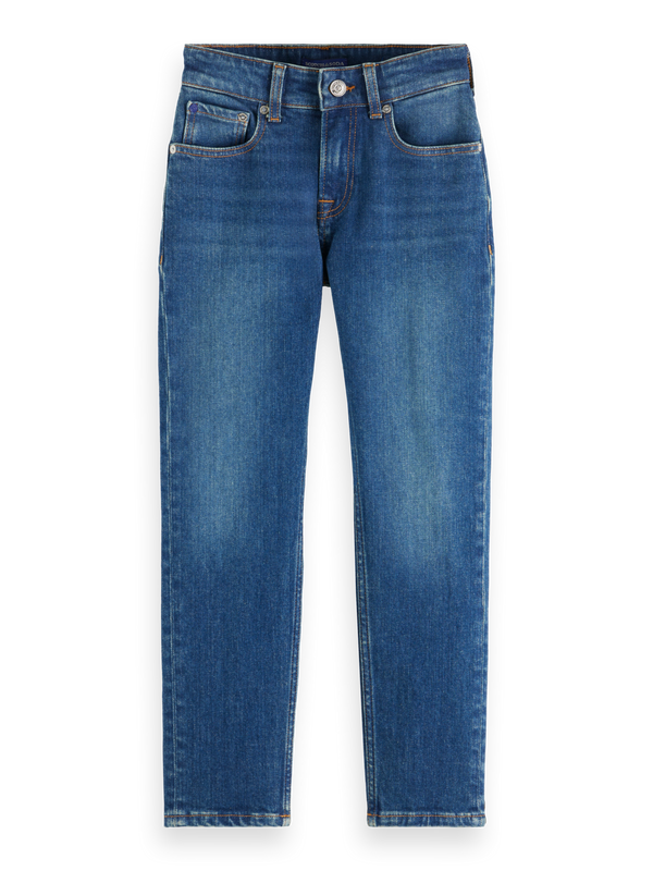 Jongens DEAN LOOSE TAPERED JEANS  van Scotch & Soda in de kleur CLASSIC BLUE in maat 176.