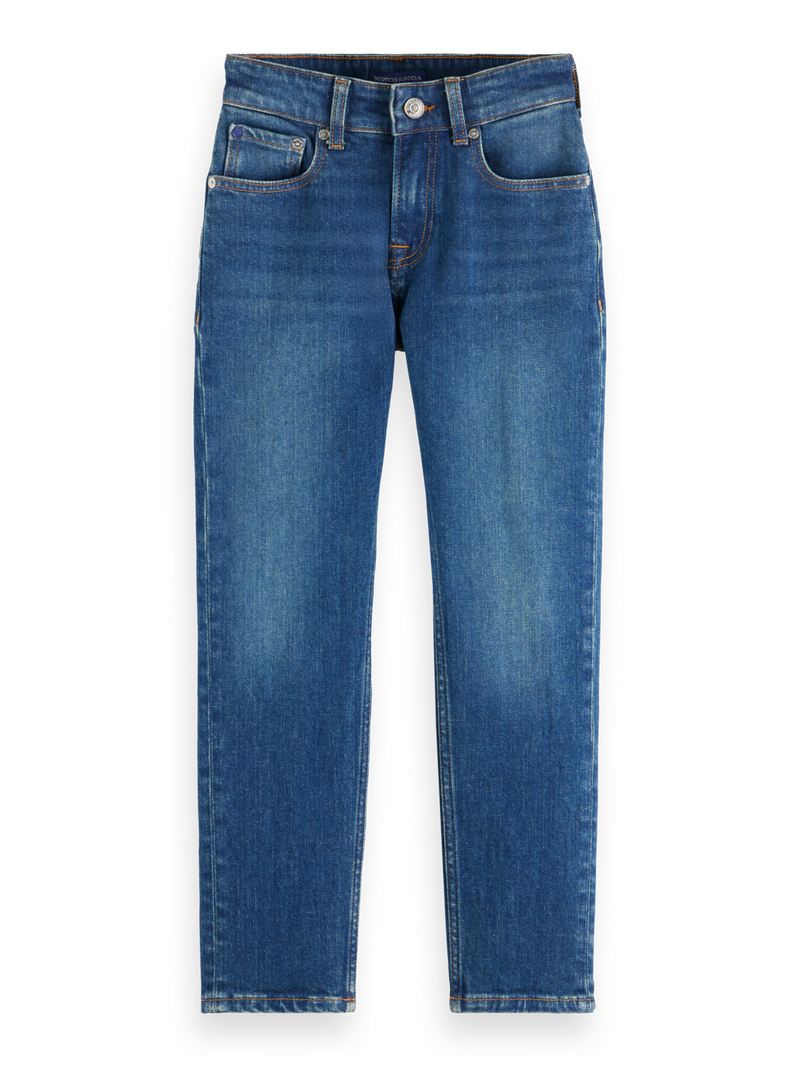 Jongens DEAN LOOSE TAPERED JEANS  van Scotch & Soda in de kleur CLASSIC BLUE in maat 176.