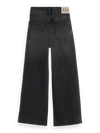 Meisjes THE WAVE WIDE LEG JEANS  van Scotch & Soda in de kleur BLACK NIGHT in maat 158.