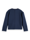 Meisjes RELAXED-FIT MODAL-BLEND CREWNECK SWEATSHIRT van Scotch & Soda in de kleur SKY CAPTAIN in maat 176.