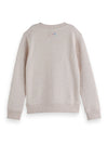 Jongens FRONT ARTWORK REGULARFIT SWEATSHIRT van Scotch & Soda in de kleur ECRU MELANGE in maat 176.