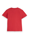 Jongens FRONT ARTWORK REGULARFIT TSHIRT van  in de kleur TOMATO PUREE in maat 176.