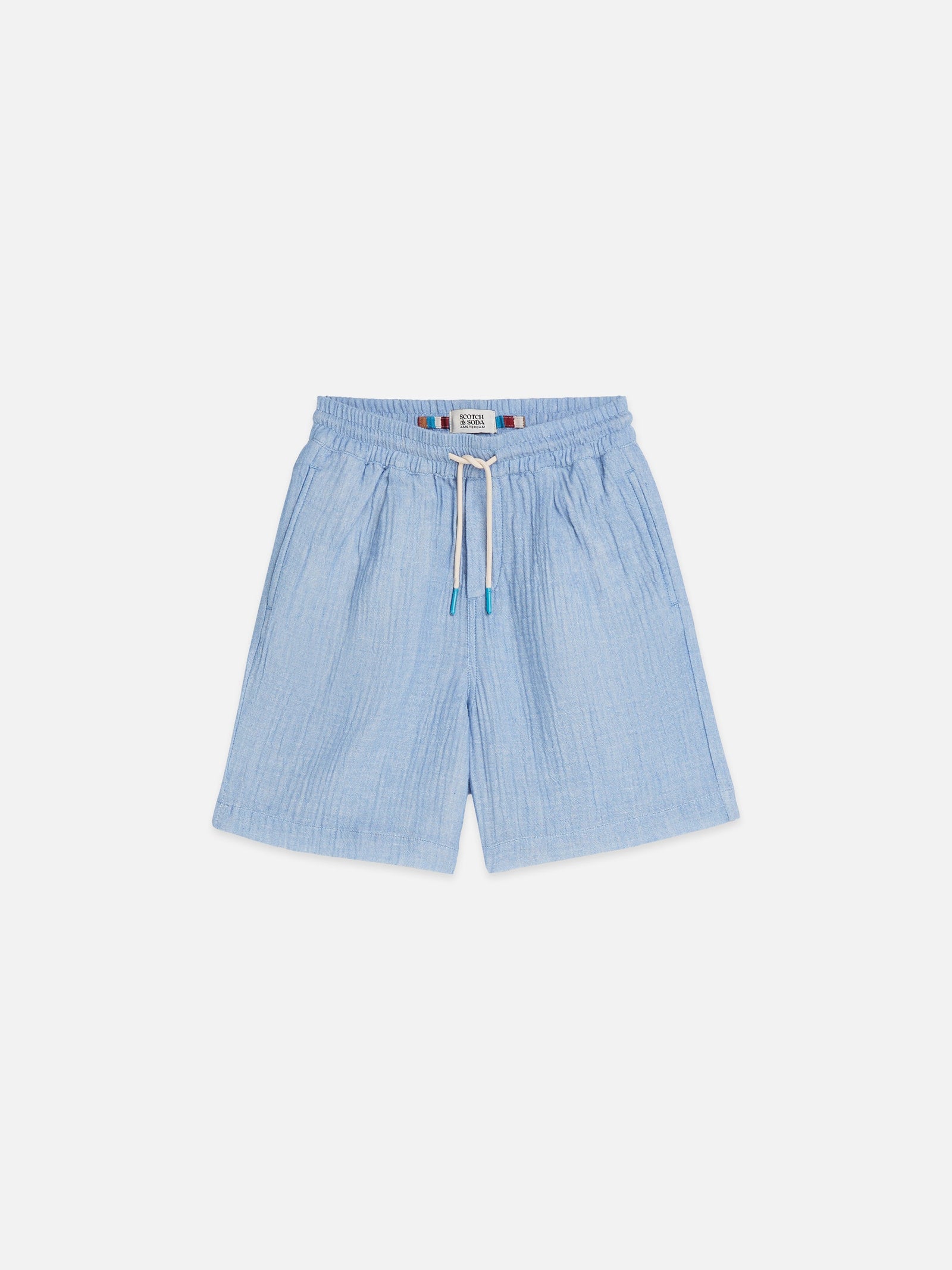 Scotch & Soda COTTON CHAMBRAY PULLON SHORTS