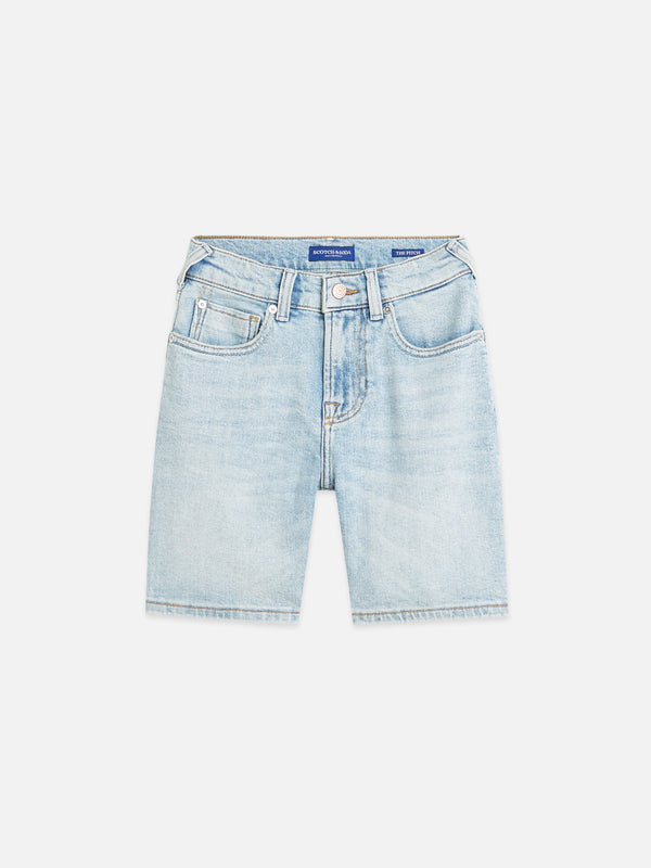 Jongens THE PITCH LOOSE JEANS SHORTS van Scotch & Soda in de kleur BORDERLAND in maat 176.