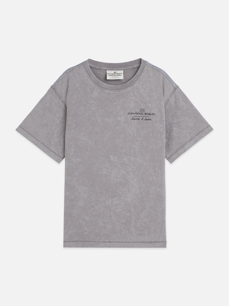 Jongens BASQUIAT ARTWORK RELAXEDFIT TSHIRT van Scotch & Soda in de kleur METEORITE in maat 176.