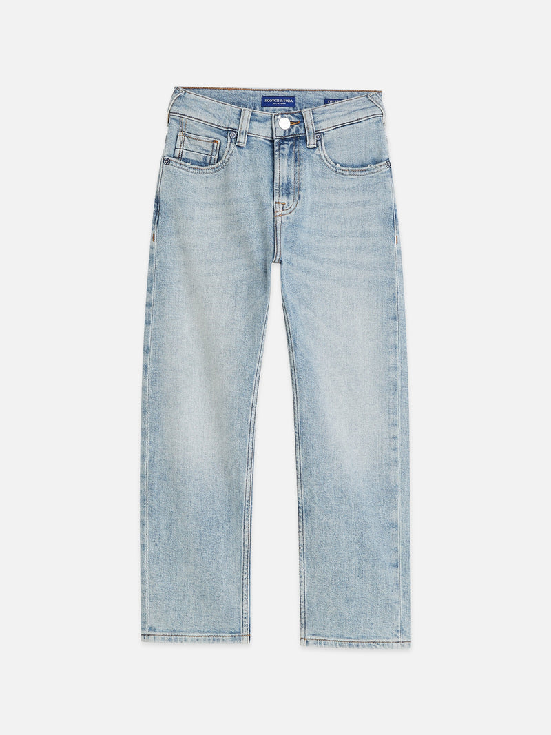 Jongens THE PITCH LOOSE JEANS van Scotch & Soda in de kleur BORDERLAND in maat 176.