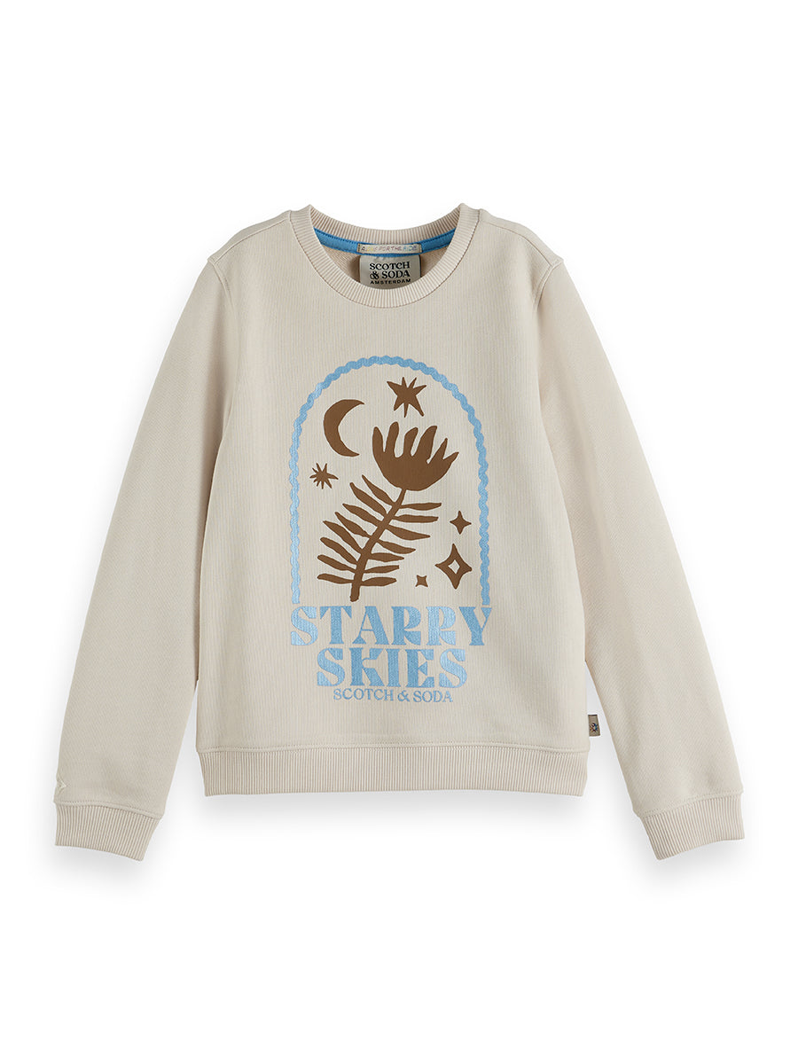 Scotch & Soda FRONT ARTWORK REGULARFIT SWEATSHIRT