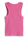 Meisjes RIBBED SLIMFIT TANK TOP van Scotch & Soda in de kleur CHATEAU ROSE in maat 176.