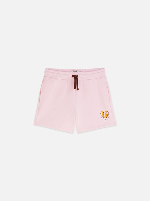 Meisjes VISCOSEBLEND SWEATSHORTS van Scotch & Soda in de kleur LILAC SNOW in maat 176.