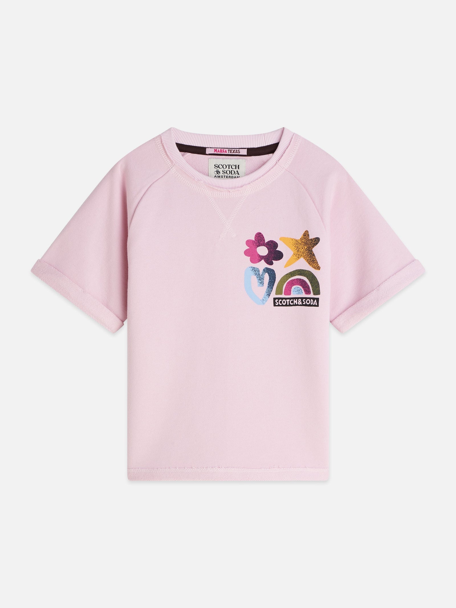 Scotch & Soda FRONT AND BACK ARTWORK SHORTSLEEVE SWEATSHIRT
