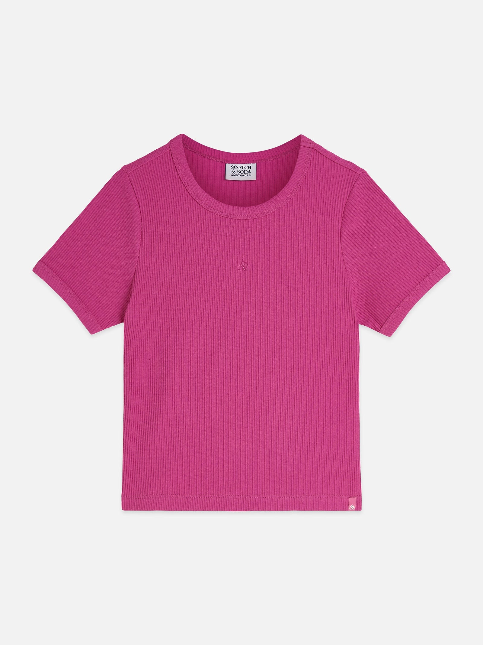 Scotch & Soda SEASONAL CORE RIBBED SLIMFIT TSHIRT
