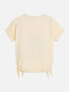 Meisjes FRONT ARTWORK RELAXEDFIT KNOTTED TSHIRT van Scotch & Soda in de kleur EGGNOG in maat 176.