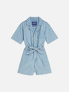 Meisjes LIGHTWEIGHT CHAMBRAY PLAYSUIT van Scotch & Soda in de kleur SHINE A LIGHT in maat 176.