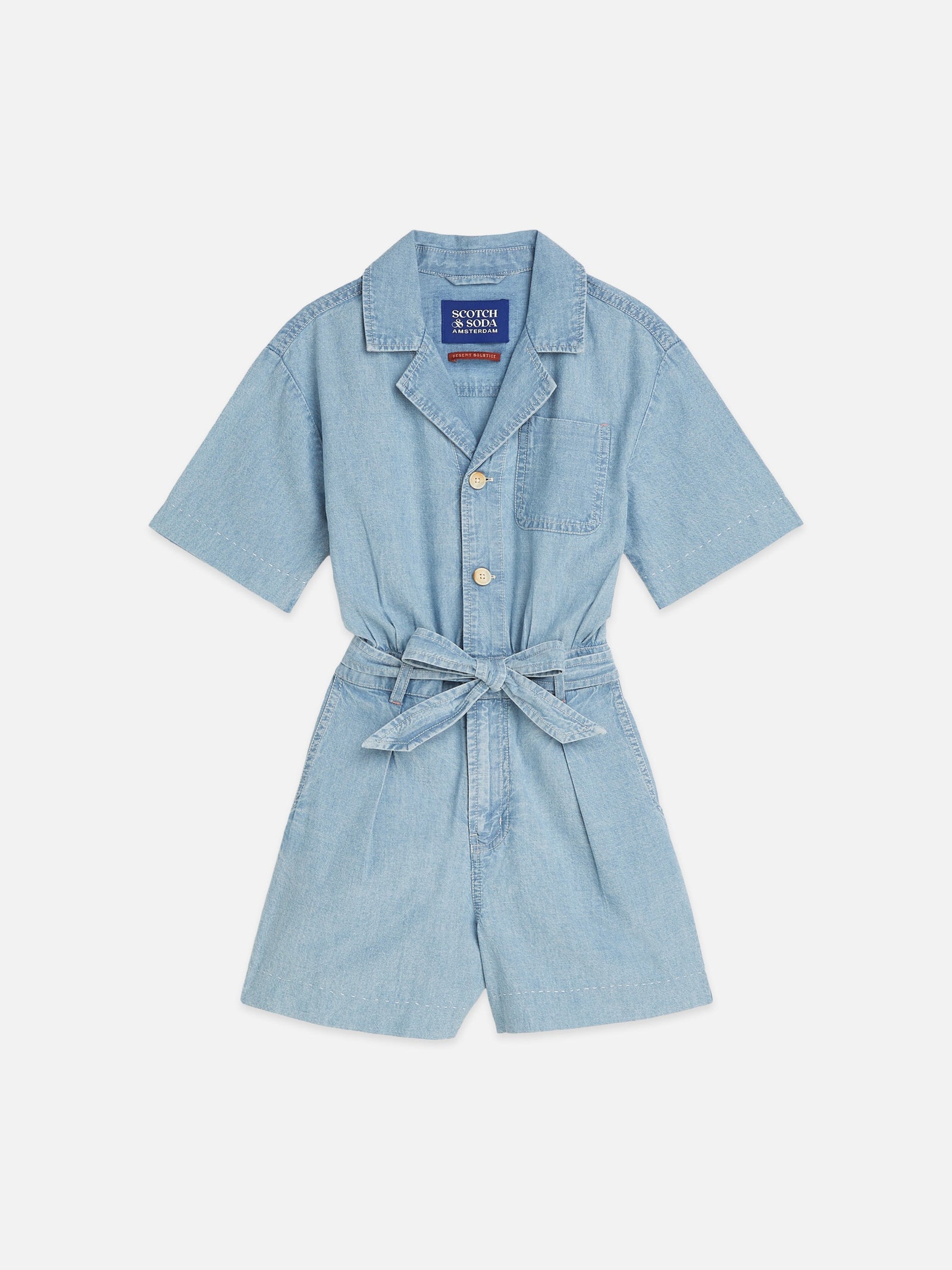 Scotch & Soda LIGHTWEIGHT CHAMBRAY PLAYSUIT